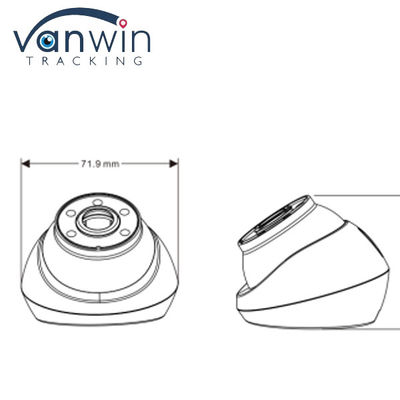 2MP 3MP IPC AHD IP69K กันน้ํา ช่องมองที่กว้าง คล้องรถยนต์ Dome สําหรับรถบรรทุก