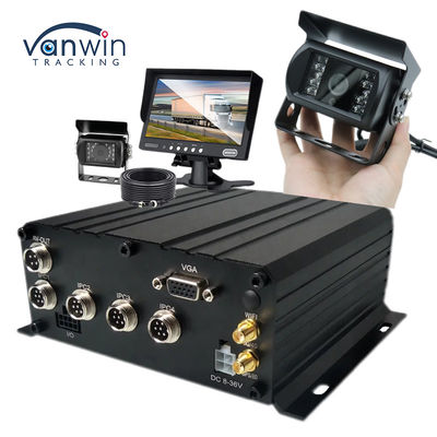 ระบบการเฝ้าระวังเคลื่อนไหวในรถยนต์ 4CH AHD 1080P พร้อมจอ HDD และจอติดตาม HD