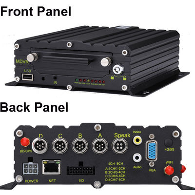 8CH 4CH 4G GPS ADAS DMS 2TB HDD SD Mobile DVR Kit AI MDVR ระบบติดตาม GPS Taxi MDVR