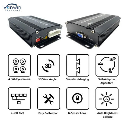 3D HD 1080P 360 กล้องจอดรถ รถบรรทุก กล้องเตือนกลับ กล้องรถ 360 องศา กล้อง มุมมองของระบบรักษาความปลอดภัย