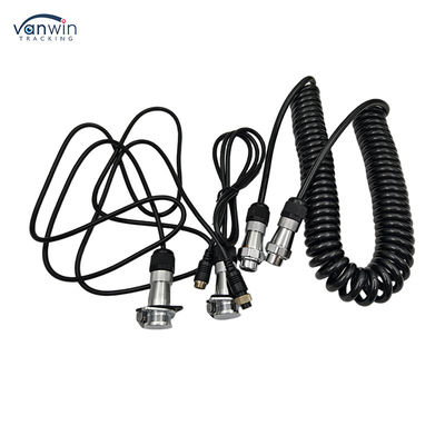 4PIN สะดวกต่อน้ํา แทรลเลอร์เคเบิล 12V อิเล็กทรอนิกส์สายกล้องเคเบิลสําหรับรถบรรทุก รถบัส แทรลเตอร์กล้องมองหลัง
