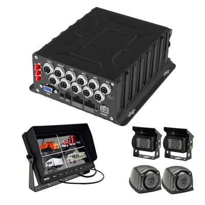 AI-Powered 8 Channel Mobile DVR พร้อม GPS และการจัดการพฤติกรรมของผู้ขับขี่สําหรับการสอดส่องยาน