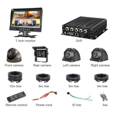 1080P 4ช่อง Mobile DVR พร้อมระบบกล้อง CCTV รถยนต์ รถบรรทุก 4G SIM WiFi GPS