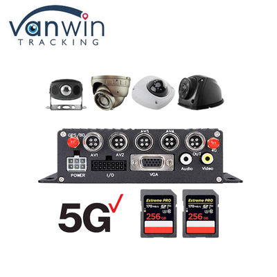 4ch 4G ติดตามภาพสด ตรวจสอบความเหนื่อยล้าของผู้ขับขี่ SD กล้องวงจรปิด DVR ติดรถยนต์ พร้อม ADAS DSM BSD