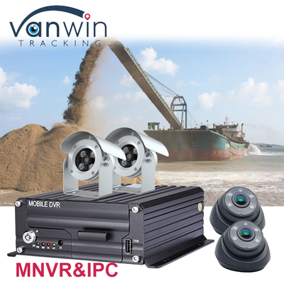6CH IPC NVR 4G GPS 6 Channel Network MNVR สําหรับการเหมืองทอง น้ําทรายลําธาร ปั๊มเรือ เครื่องดูดเจ็ต