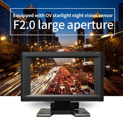 AI MDVR เครื่องบันทึกวิดีโอจอสัมผัสขนาด 7 นิ้ว พร้อมระบบสี่ช่องการติดตามภูมิทัศน์และระบบตรวจจับจุดตาย