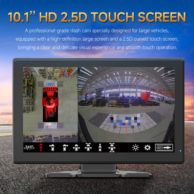 ระบบกล้องมองรอบทิศทาง AI MDVR พร้อมกล้อง Fisheye สี่ตัว, Night Vision และการบันทึกเฟรมเรตสูงสำหรับยานพาหนะสำหรับงานหนัก