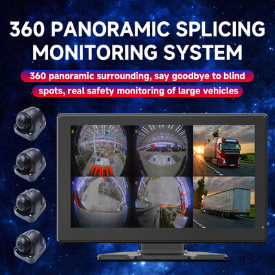 ระบบกล้องมองรอบทิศทาง AI MDVR พร้อมกล้อง Fisheye สี่ตัว, Night Vision และการบันทึกเฟรมเรตสูงสำหรับยานพาหนะสำหรับงานหนัก