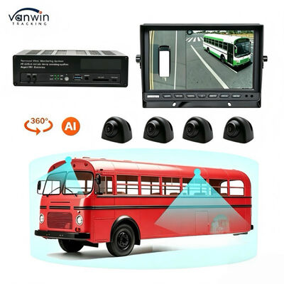 3D Ultra HD 1080P 360° Bird's Eye View Camera, Car Truck Panoramic Surround View Parking System with Reverse Safety Prompt