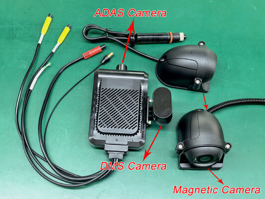 24V 4CH AI Dash Cam Kit กล้องวงจรปิดรถยนต์ DVR กับ DMS ADAS BSD กล้องด้านสําหรับรถบรรทุก / รถบัส