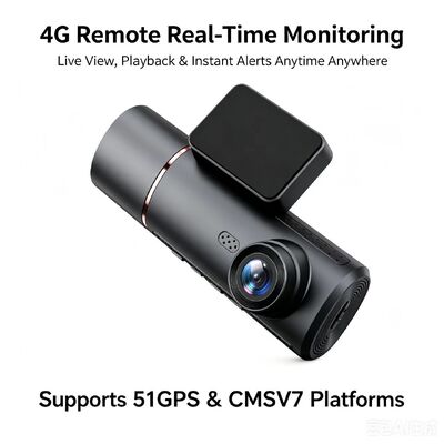 3 ช่องทาง AI 4G Dash Camera 4K หน้า, ADAS & DMS, GPS Tracking, ติดตามที่จอดรถ 24/7