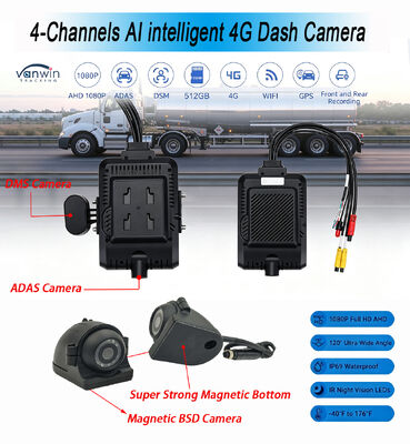 เครื่องบันทึกกล้อง Dash Cam พร้อมอัลกอริทึม AI สําหรับการตรวจจับพฤติกรรมของผู้ขับรถ และโมดูล 4G รองรับช่วงความถี่โลก