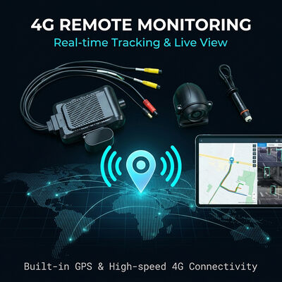 เครื่องบันทึก Dash อัจฉริยะ 4G พร้อม AI Video Telematics GPS WiFi และปุ่ม SOS Panic เพื่อความปลอดภัยของยานพาหนะ
