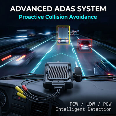 เครื่องบันทึก Dash อัจฉริยะ 4G พร้อม AI Video Telematics GPS WiFi และปุ่ม SOS Panic เพื่อความปลอดภัยของยานพาหนะ
