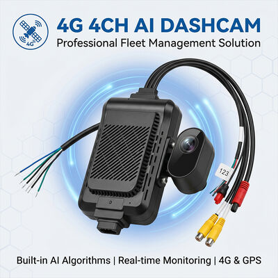 รถบรรทุกหนัก เครื่องบันทึก 4G Dash พร้อม ADAS BSD - กล้อง GPS Telematics Fleet พร้อมปุ่ม SOS Panic