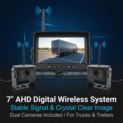 7 นิ้ว / 9 นิ้ว / 10 นิ้วระบบกล้อง AHD 1080P ไมล์ไร้สาย พร้อมจอสัมผัส 2K Active Rearview Camera Kit