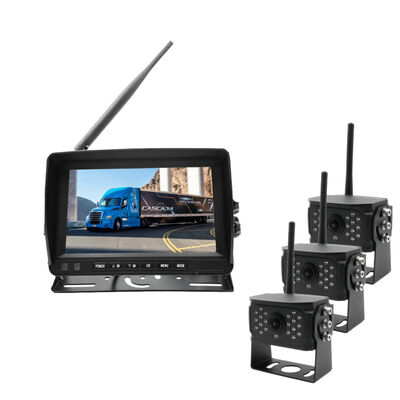 กล้องจับสายไร้สาย พร้อมชุดจอพกพา กล้องกลับสําหรับเรือง่าย Hookup กันน้ําสายตากลางคืน ผู้ช่วยขับรถ