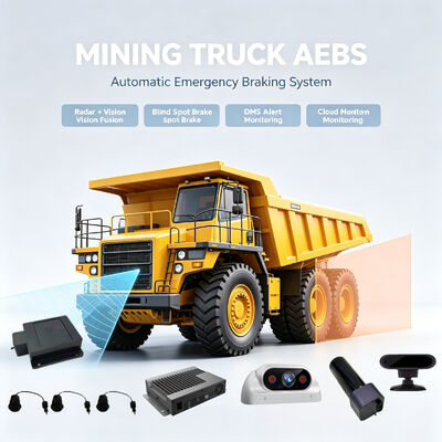 รถบรรทุกเหมือง AEBS ระบบเบรกฉุกเฉินความปลอดภัยด้านหน้าและด้านหลัง BSD เตือนจุดตาบอด DMS ติดตามความเหนื่อยล้าของคนขับ