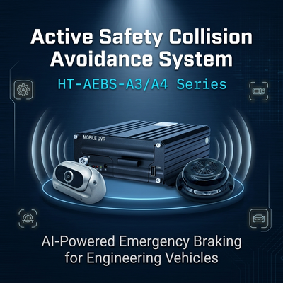4G Mobile DVR Kit พร้อมระบบ AEBS ระบบติดตาม AI และระบบเบรคทํางานสําหรับรถบรรทุก