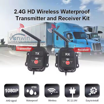 2.4G Wireless Transmitter Receiver AHD Suitable for Truck Bus Truck Camera Transmitter Wireless Device