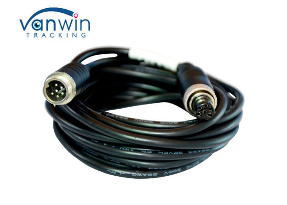 Aviation M12 6Pin Plug Extension Cable สำหรับ Streamax IPC Cameras