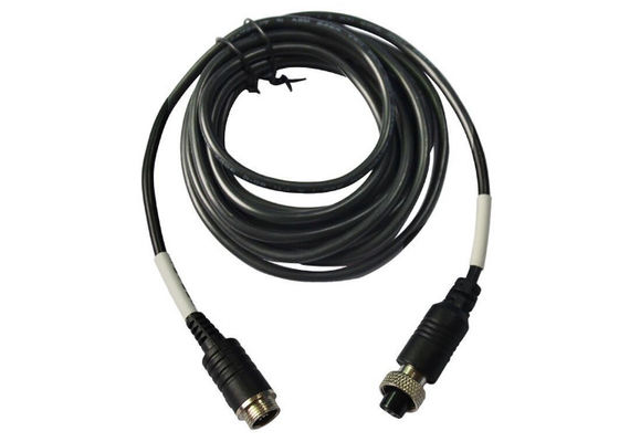 Aviation M12 6Pin Plug Extension Cable สำหรับ Streamax IPC Cameras