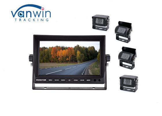 Quad Image 9W MDVR 300cd / m2 Car Display Monitor หน้าจอ IPS