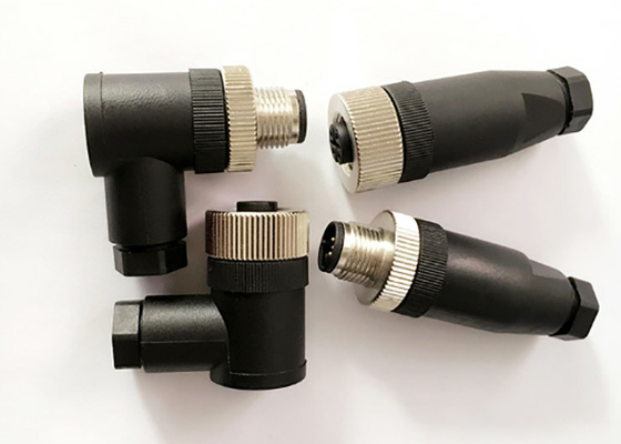 กันน้ำ M12 4 PIN Connector DVR อุปกรณ์เสริม 4P อะแดปเตอร์ชาย / หญิง