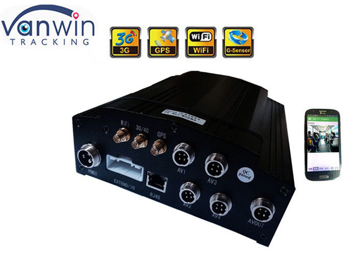 H 264 4CH 720P DVR สำหรับยานพาหนะรถบรรทุก 4ch รถ dvr มือถือพร้อมโปรแกรมฟรี