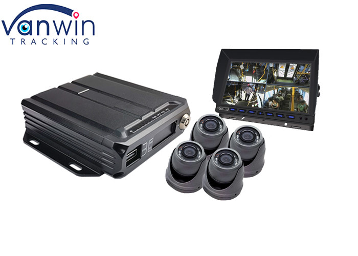 1080P AHD 4ch 3g 4g GPS SD Card มือถือ DVR สําหรับรถแท็กซี่