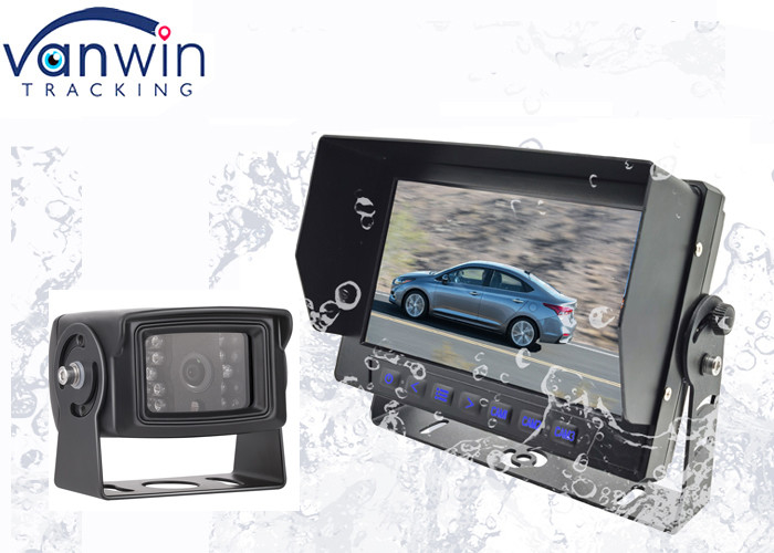 IP69 รถกันน้ํา TFT รถจอด้วย 3 ช่อง Video Inputs 7 นิ้ว