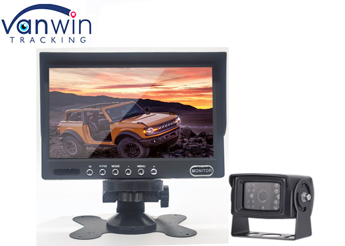ยานพาหนะขนาด 7 นิ้วบน Dash Backup Monitor Digital TFT LCD 2 อินพุตวิดีโอสำหรับกล้อง Mdvr