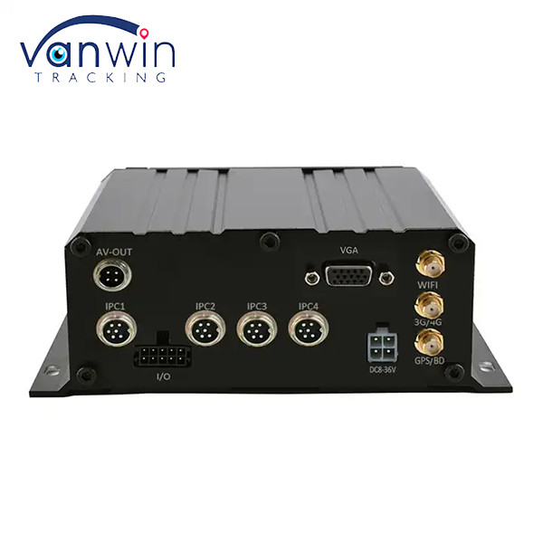 H.264 HDD 1080P 4CH MNVR Truck Bus Remote 3G 4G GPS WiFi เครือข่ายรถยนต์ ติดตาม NVR มือถือ