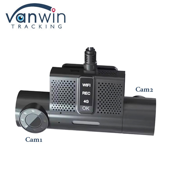 2CH แพลตฟอร์มฟรี แดชแคม DVR มอบิล 4G GPS MDVR กับมุมตั้ง 180 องศา