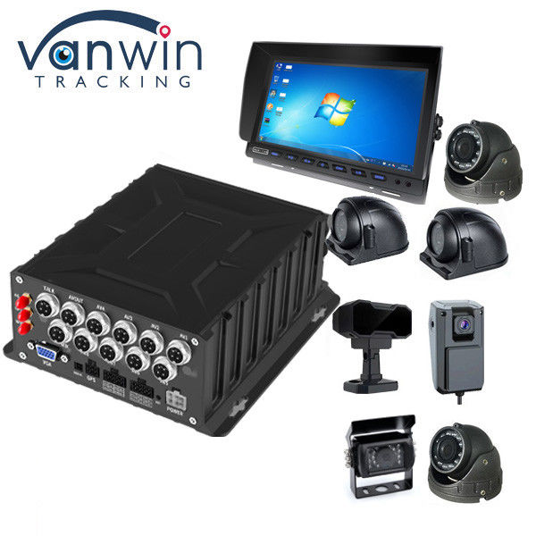 การมาถึงใหม่ 8CH 1080P HDD Mobile DVR พร้อมชิป Hisilicon รองรับการเก็บของ HDD 4TB, 4G GPS WIFI