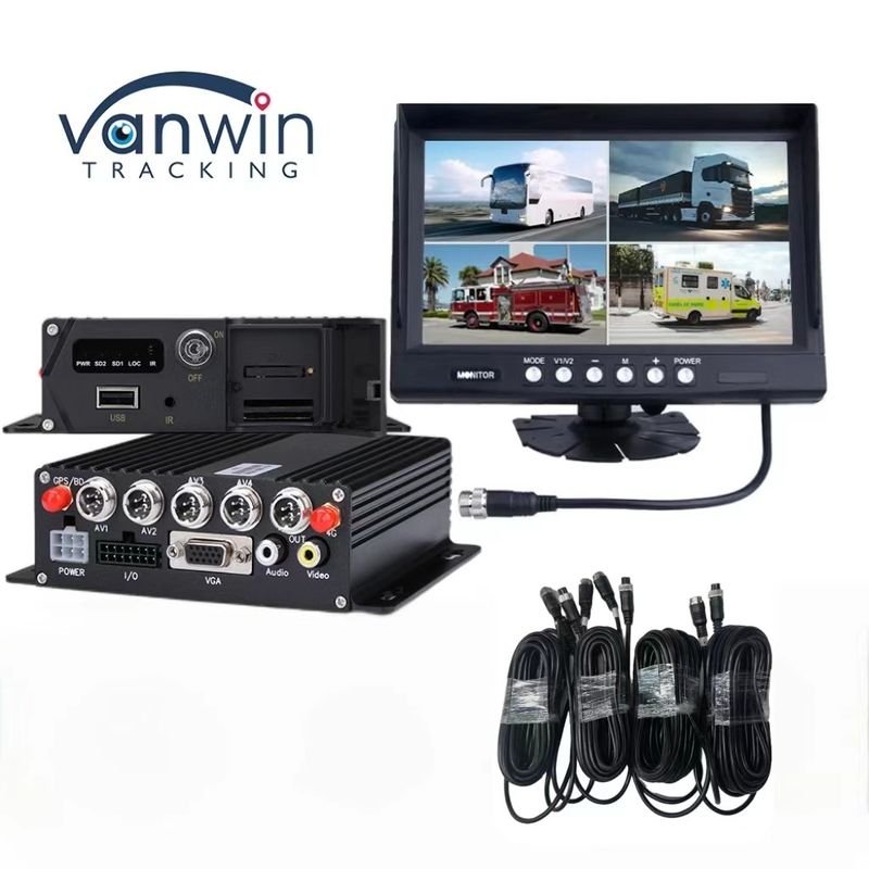 Smart 4CH/8CH H.265 SD 1080P Mobile DVR สําหรับการค้นหาวีดีโอและระยะอุณหภูมิ -20C ถึง 70C