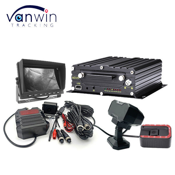 4CH 1080P SD MDVR ติดตามและติดตามในเวลาจริง 4G AI ADAS DMS Mobile DVR สําหรับรถบัส รถบรรทุก ระบบ CCTV