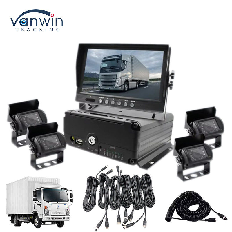 รถยนต์ Black Box Camera รถยนต์ DVR SIM SD Card รถบรรทุก เครื่องบันทึกรถยนต์ MDVR กล้องหน้าและหลังที่ใช้สําหรับรถบัส Box