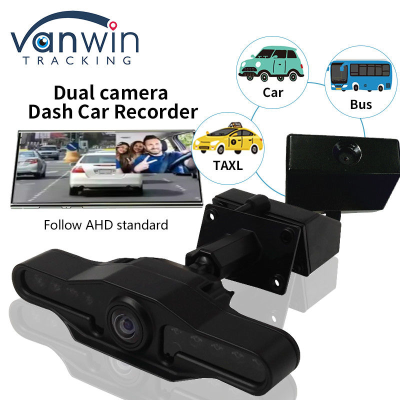 2 กล้อง เลนส์ 2.9 นิ้ว AHD Dash Cam Recorder กับ Super Wide Angle Dual Lens Video Recorder