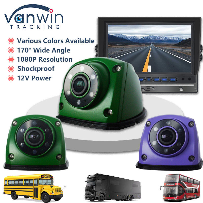 กล้องรถยนต์ IP69 1080P กล้องด้าน AHD พร้อมแสง IR 6 ชิ้น กล้องมุมมองกลางคืน