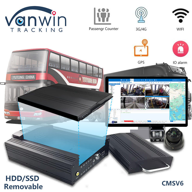 OEM 8CH HD 1080P HDD Mobile DVR พร้อม 4G GPS WIFI MDVR สําหรับระบบบริหารเรือ