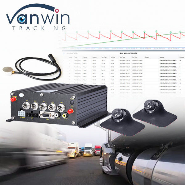 Easy Intall Vehicle Cctv MDVR Ultrasonic Fuel Oil Diesel Liquid Level Monitoring ติดตามระดับของน้ํามันน้ํามันไดเซล ติดตามระดับของเรือ