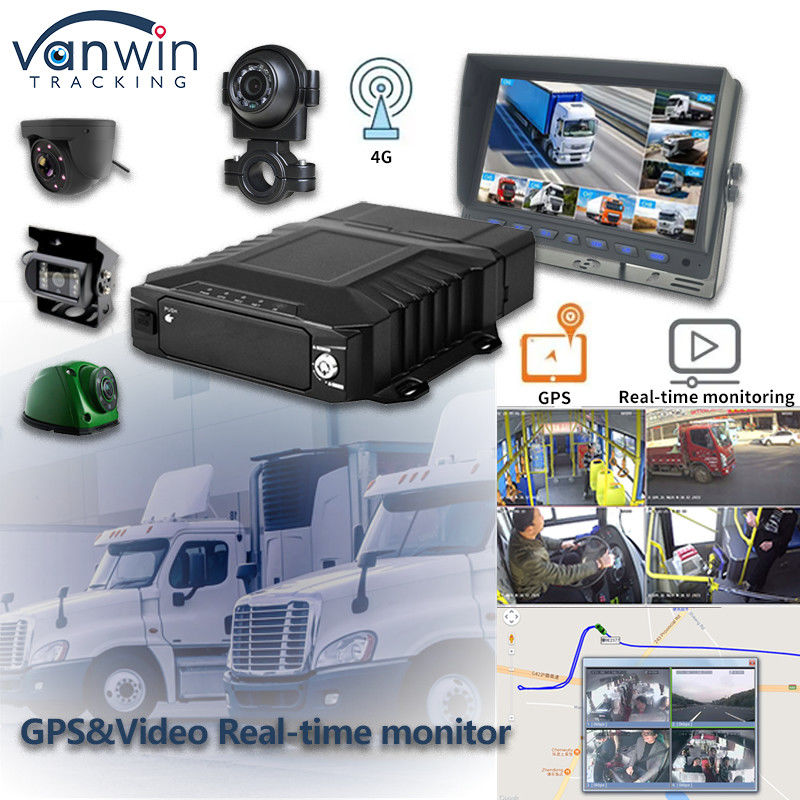 8CH วิดีโอเวิร์ควิลล์ HDD มือถือ DVR ด้วย 4G GPS WIFI MDVR สําหรับการติดตามในเวลาจริง