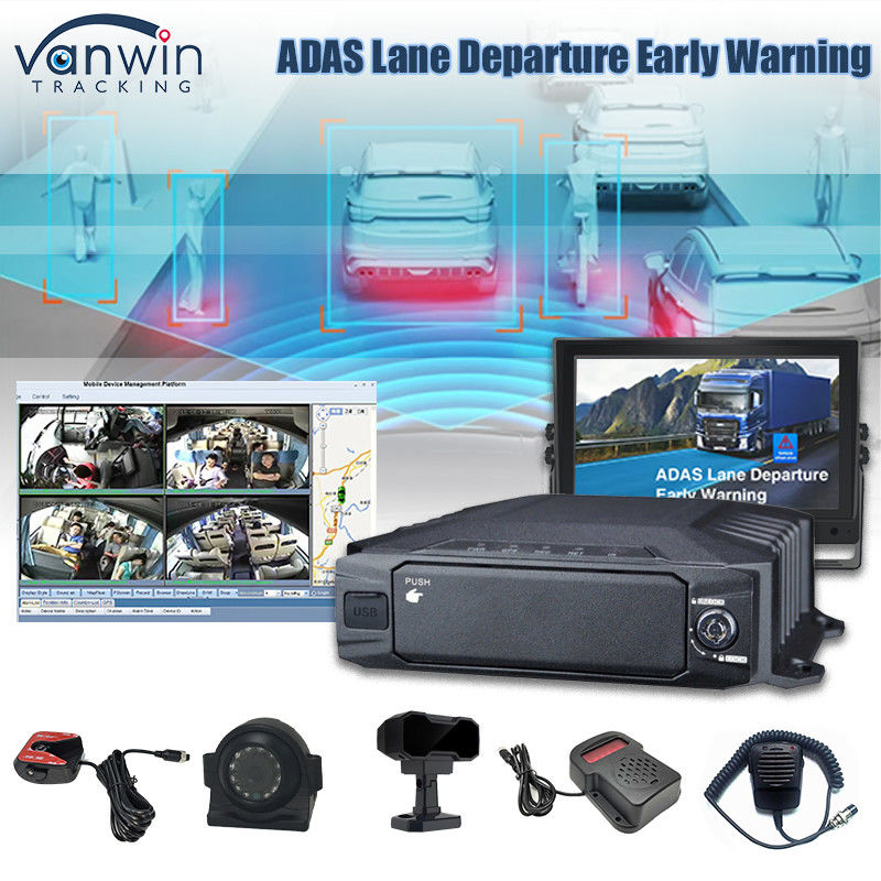 8CH 1080P Ai HDD Mobile DVR ติดตามและติดตามในเวลาจริง 4G Ai Adas DMS MDVR ระบบ CCTV