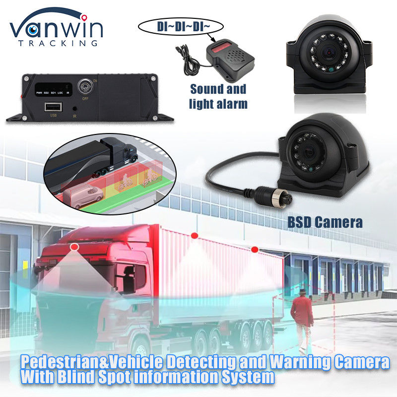 1080P AHD IP69K BSD AI Camera ระบบตรวจจับจุดตาบอด