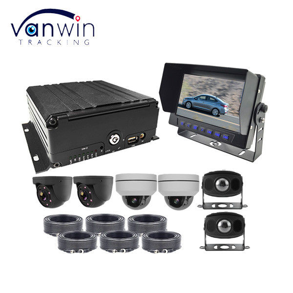 6ch 4g สตรีมวิดีโอในเวลาจริง HDD Mdvr 1080p GPS Wifi สําหรับการติดตามยาน
