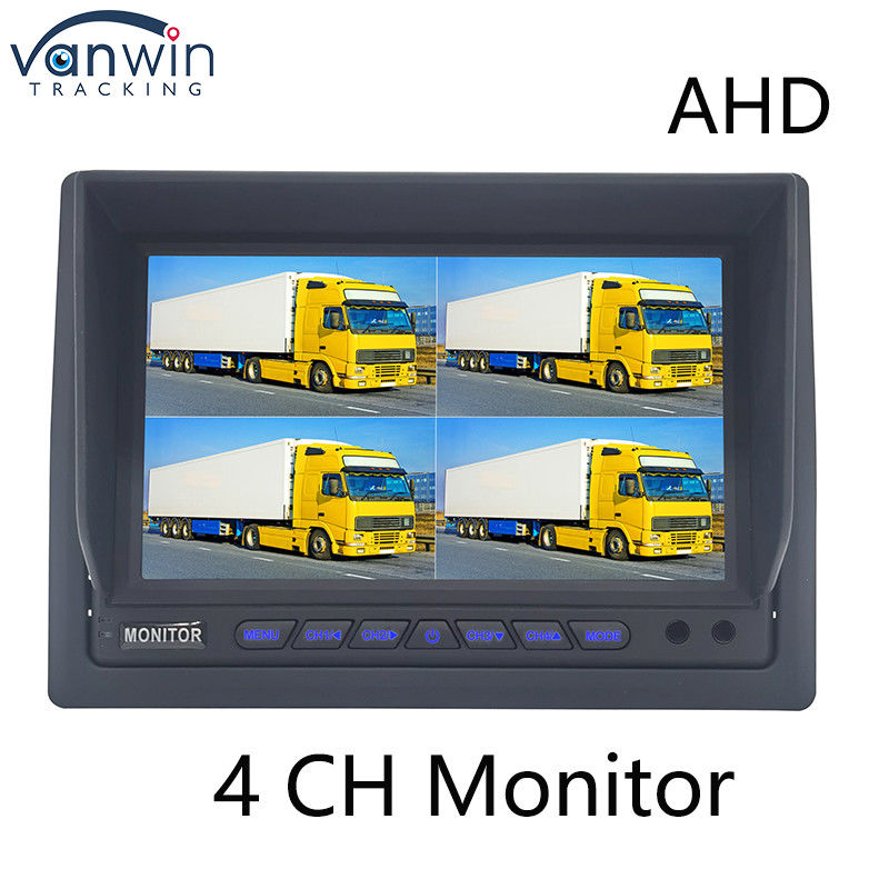 AHD Monitor 4 Channel 7 Inch Full HD1080P MDVR แบ่งจอจอรถยนต์