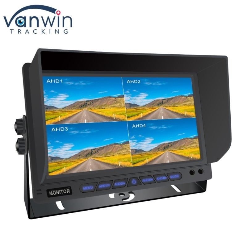 7 นิ้ว AHD Quad-Channel Split Car Monitor ระบบติดตามจอรถ