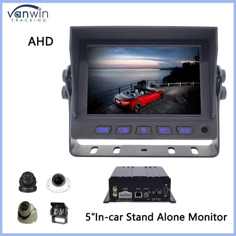 5 นิ้ว AHD LCD Car Monitor จิตอล Display สําหรับรถยนต์ USB GPS สําหรับรถบรรทุก