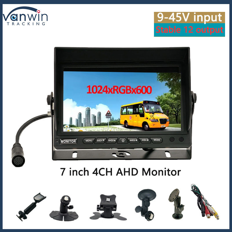 มอนิเตอร์รถยนต์ 7 นิ้ว VGA Output CCTV อัตโนมัติที่สอดคล้องกับระบบรักษาความปลอดภัย